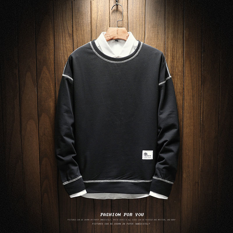 

2021 on Sale of the Casual Man's Brand New Color Solid Cotton Sweater Hot Hoodies Masculine Coat 1a96, Navy blue.