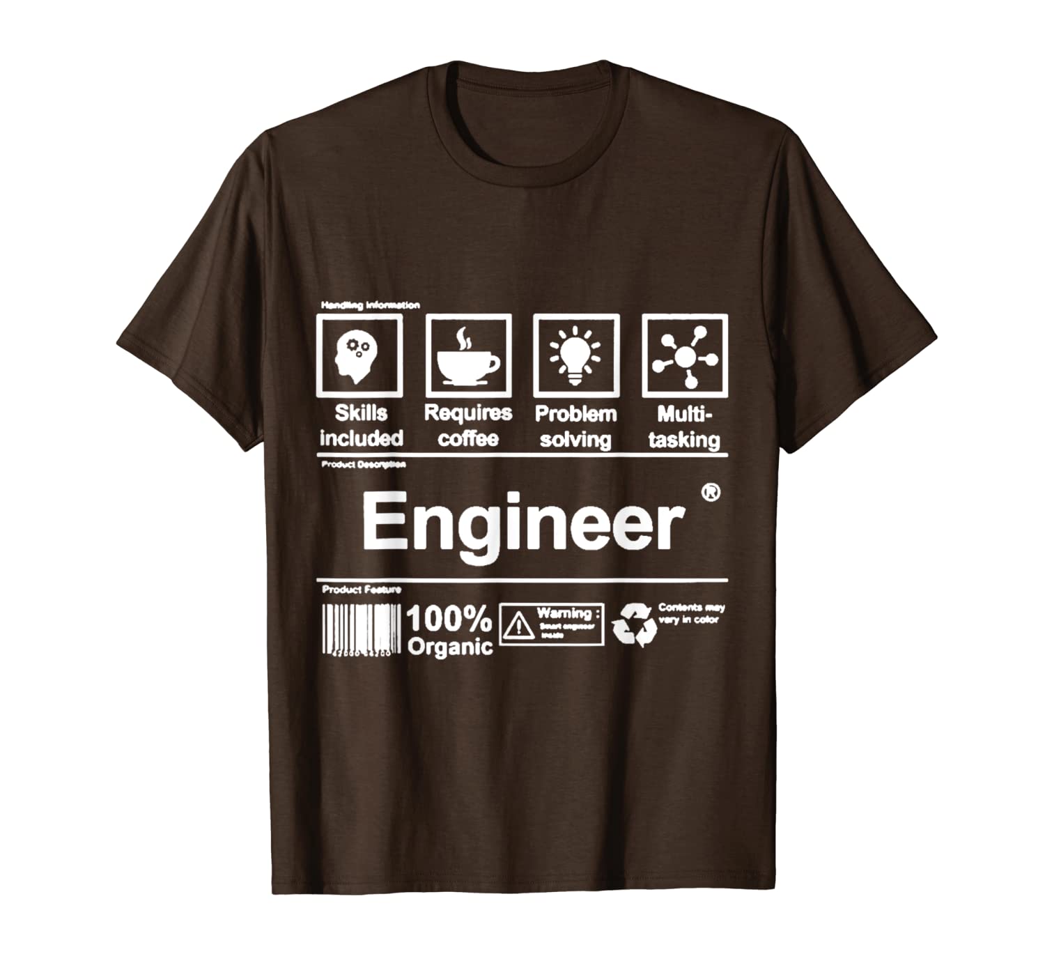 

engineer t-shirt, White;black