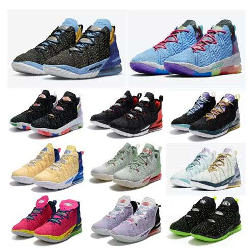 

Fashion LeBroned 18s Basketball Shoes Top Quality EP Empire Jade Sisterhood GS Play For The Future Reflections Flip XVIII Classic Sneakers Mens Sports, As pic