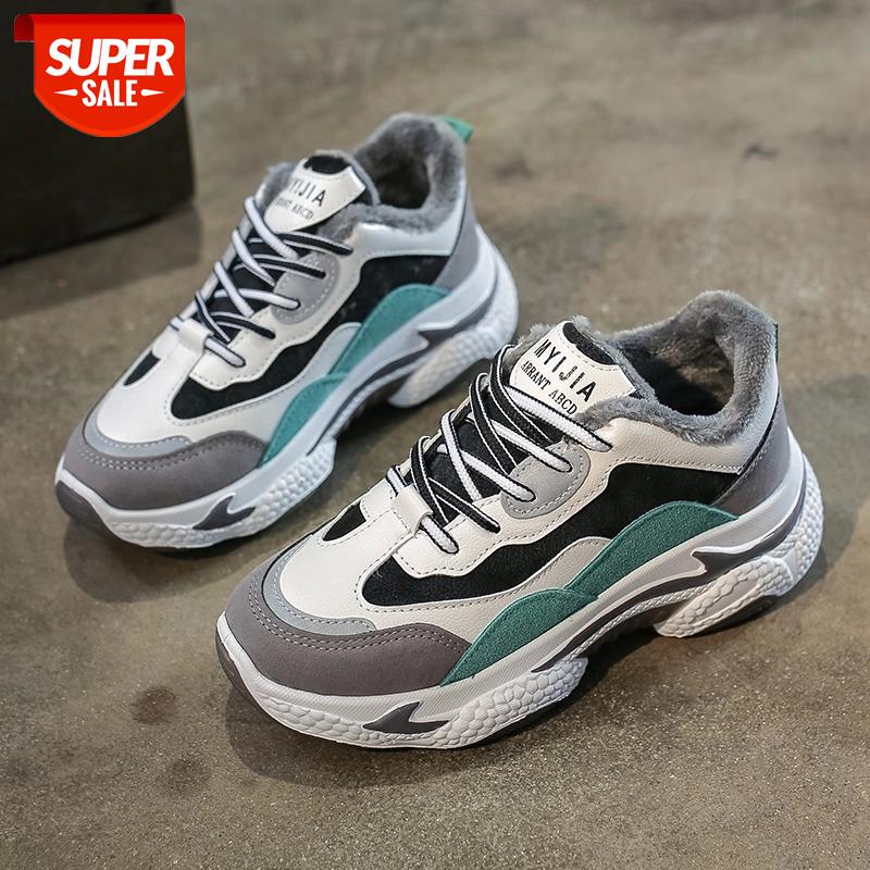 

2020 classic suede women winter sneakers warm fur plush Insole ankle boots women shoes hot lace-up shoes woman fashion #fV5R