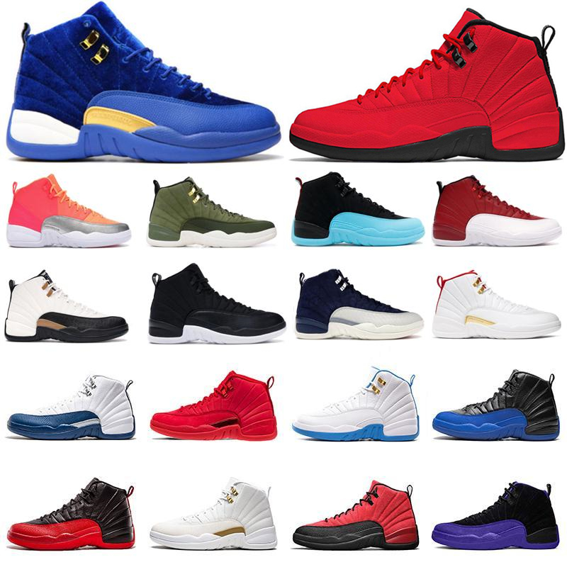 

2021 New Discount Designer Man Basketball Shoes 12 Bulls CNY Game Royal UNC University Blue 12 12s Mens Outdoor Sneakers Sports Shoes, Beige