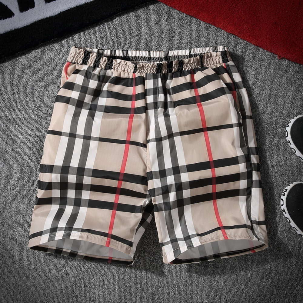 

2020 summer sports shorts men's loose / 5 beach pants, White;black