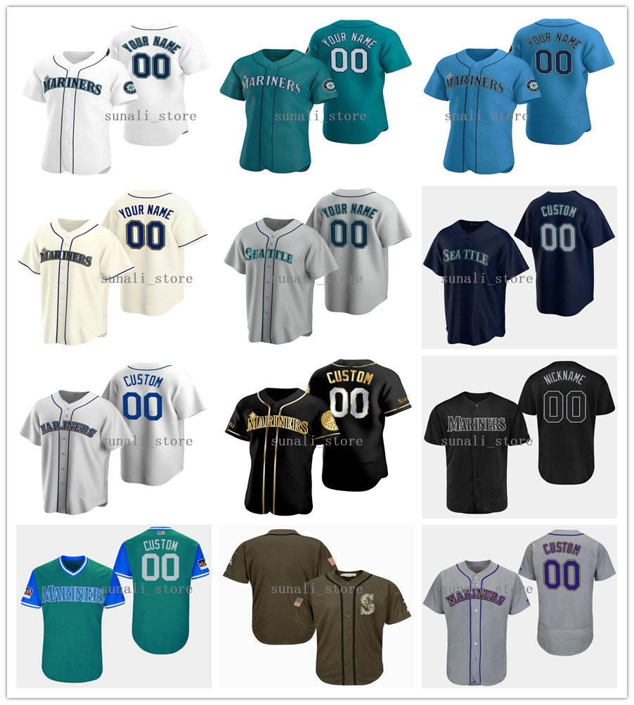 

Sewed 33 Justus Sheffield 0 Sam Haggerty 35 Justin Dunn 23 Ty France 55 Yohan Ramirez 5 Braden Bishop 60 Brandon Brennan 58 Ken Giles Jersey, Women or kids