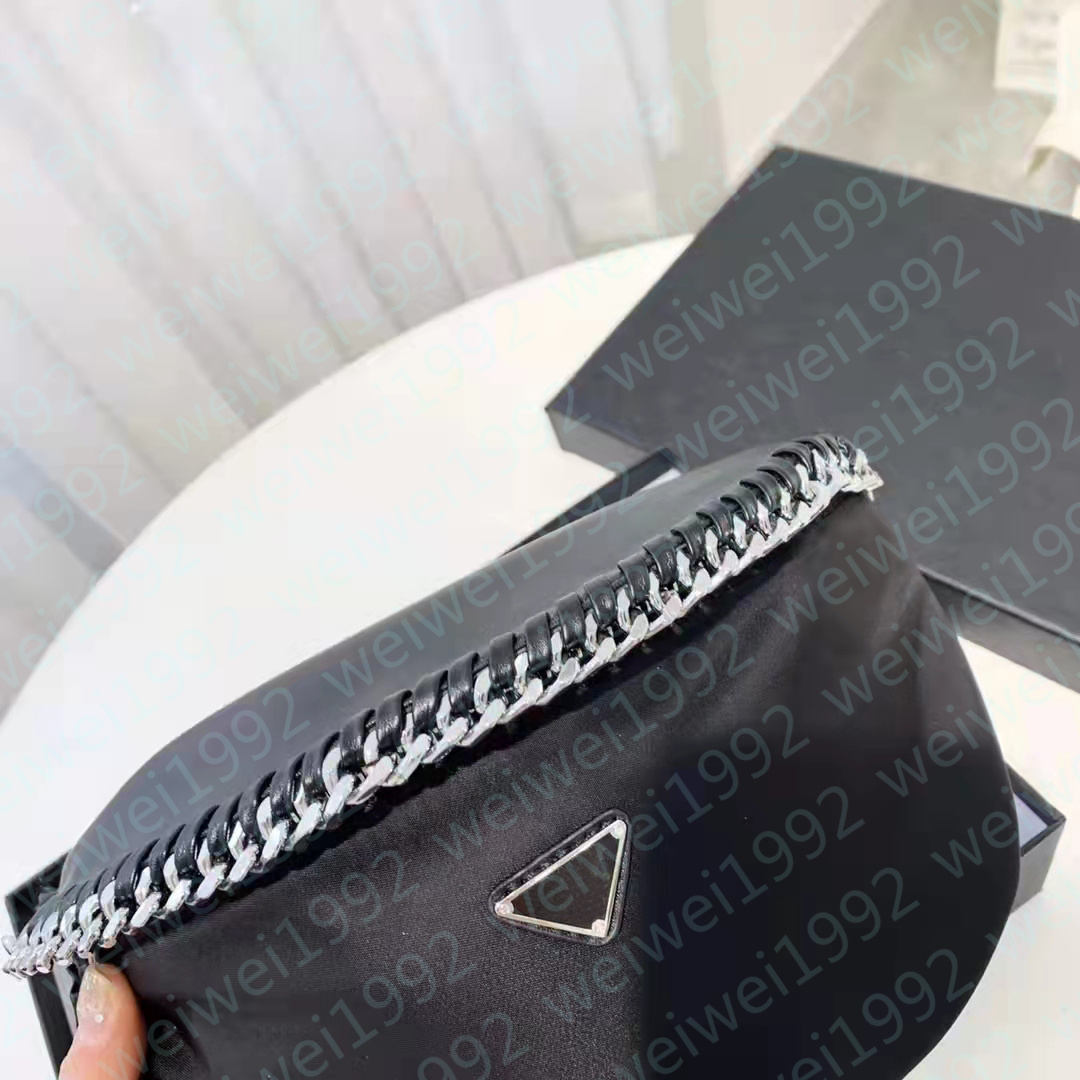 

2021SS new come designer waist bag high quality off nylons chest bags Bestselling Classic nylon sport bags white hand-bag Hobo shoulderbag, Black