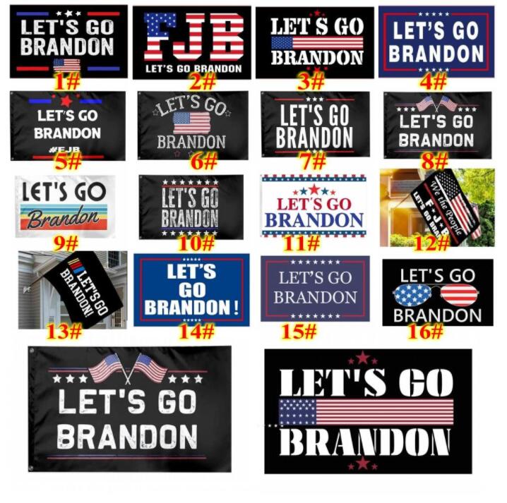 

In Stock 3x5 ft Let's Go Brandon Flag For 2024 Trump President Election Flags DHL Free Delivery CN05 WHT0228