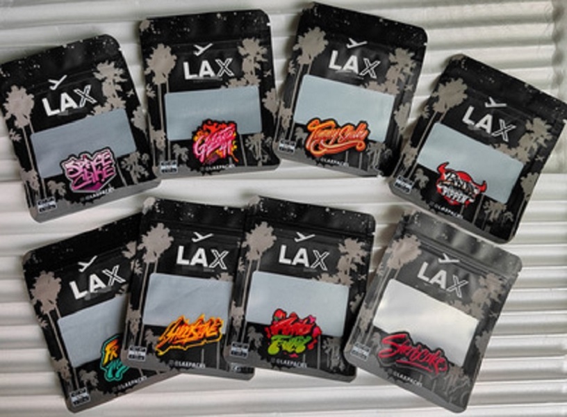 

Packaging bag 3.5g LAX laxpacks resealable edibles Herb Zipper Dry Retail Empty package flower Mylar Bags
