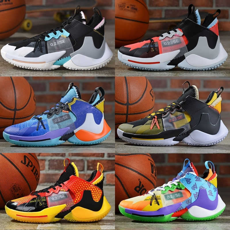 

News carry why not mens basketball shoes For Men 0.2 Designer sneakers Russell Westbrook II zer0.2 zero 2 trainers size 40-46, Black