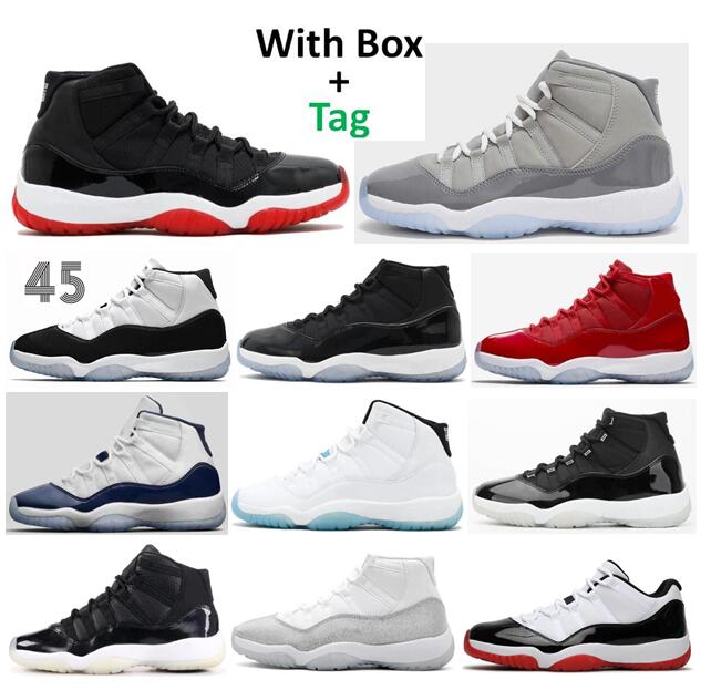 

Better Quality 11s Bred Cool Grey 2021 Jubilee Space Jam Concord Basketball Shoes Men 11 Legend Blue Gym Red Midnight Navy 72-10 Sports Sneakers