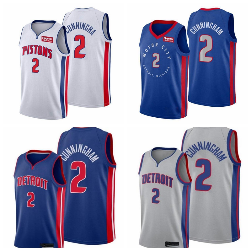 

Basketball Jerseys 2 Cade Cunningham DetroitPistonsjersey 2021 812, As photo