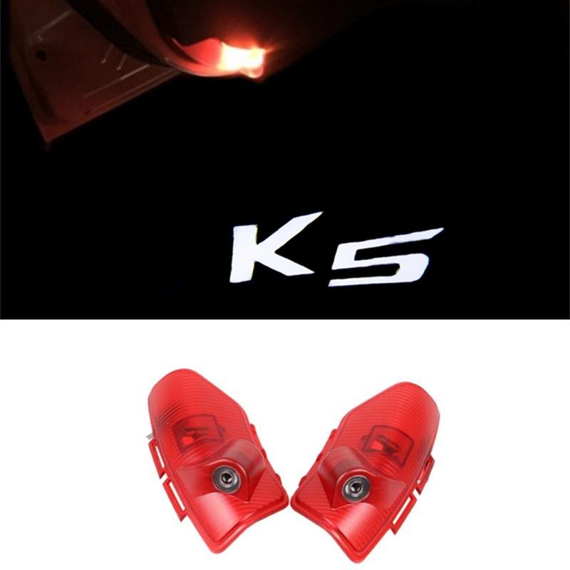 

Interior&External Lights 2PCS LED Logo Emblem Car Door Light Projector Laser Lamp Welcome For K5 Sorento CERATO OPTIMA Courtesy