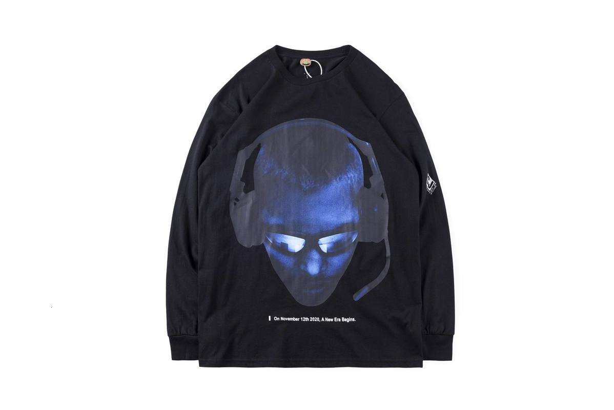 

2021 New Travis Scott Cactus Jack Corrugated Ps Coop Long Sleeve Top Tee Streetwear Hip Hop Fashion Astroworld T-shirt G3gc, Black1