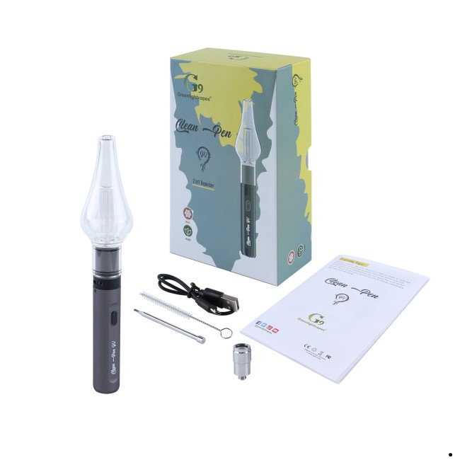 

Min.1set G9 Clean Pen Kit Wax Vaporizer Dry Herb Vaporizer 2-In-1 Vape Pen Battery 1000mAh Wax Atomizer Glass Bong, Random color