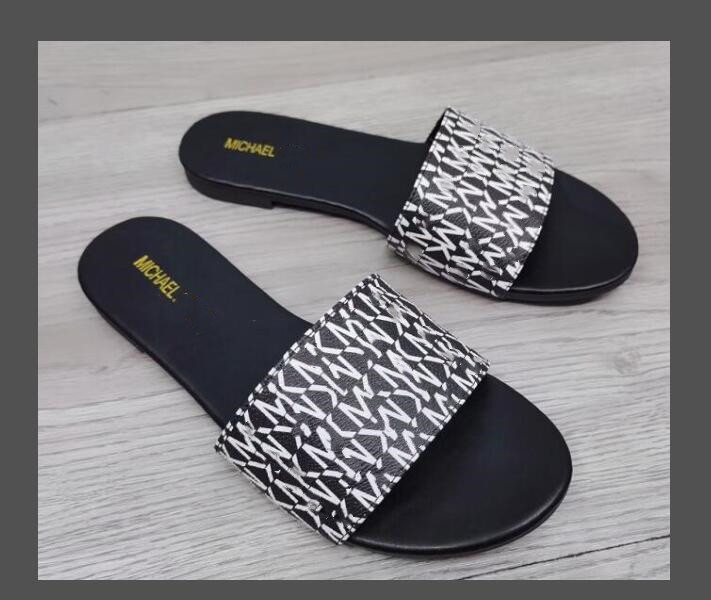 

Popular women slide with spikes 2021 summer sandals swimming pool fun flat shoes slipper flip flops, Black