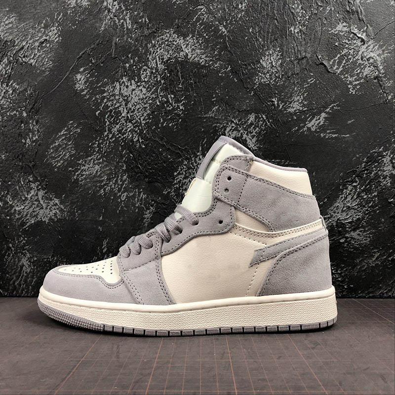 

Authentic 1 High OG Premium Pale Ivory Basketball Shoes Jumpman 1s Women Men Sports Sneakers Top Quality Trainers With Original Box, #2