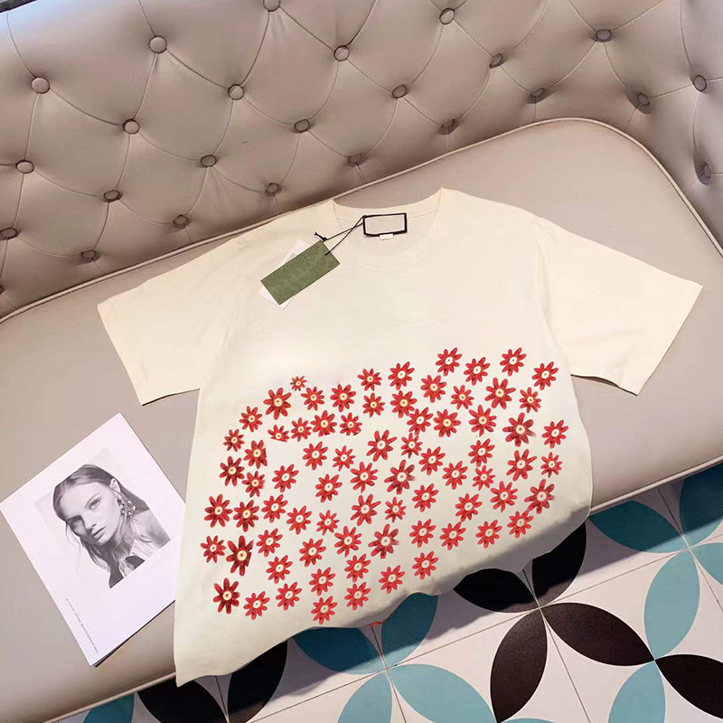 

2022 Womens T-Shirt Loose Casual Printed Cute Top High Quality Fashion Tees Mens T Shirt, 2209