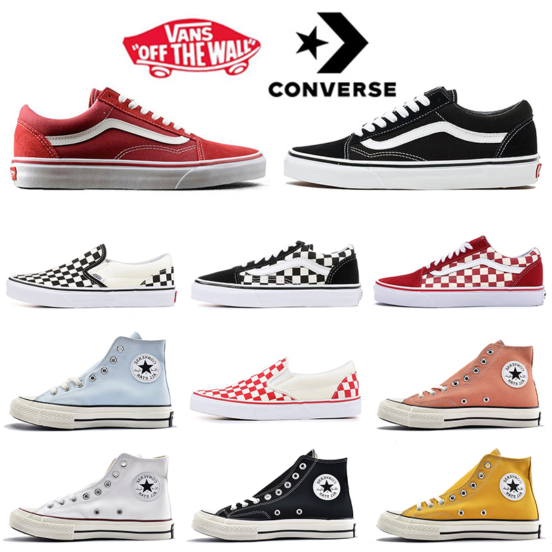 

Vans Women Mens Canvas Shoes Old Skool OG Classsic Slip-on Fear of god Yacht Club OFF The Wall Converse Chuck Taylor All Star 1970s Casual Skateboard Trainers Sneakers, B5