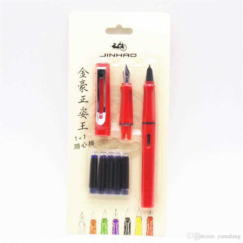 

blue ink jinhao 599 5pcs all seri listing 2 suits medium fine nib fountain pen colors
