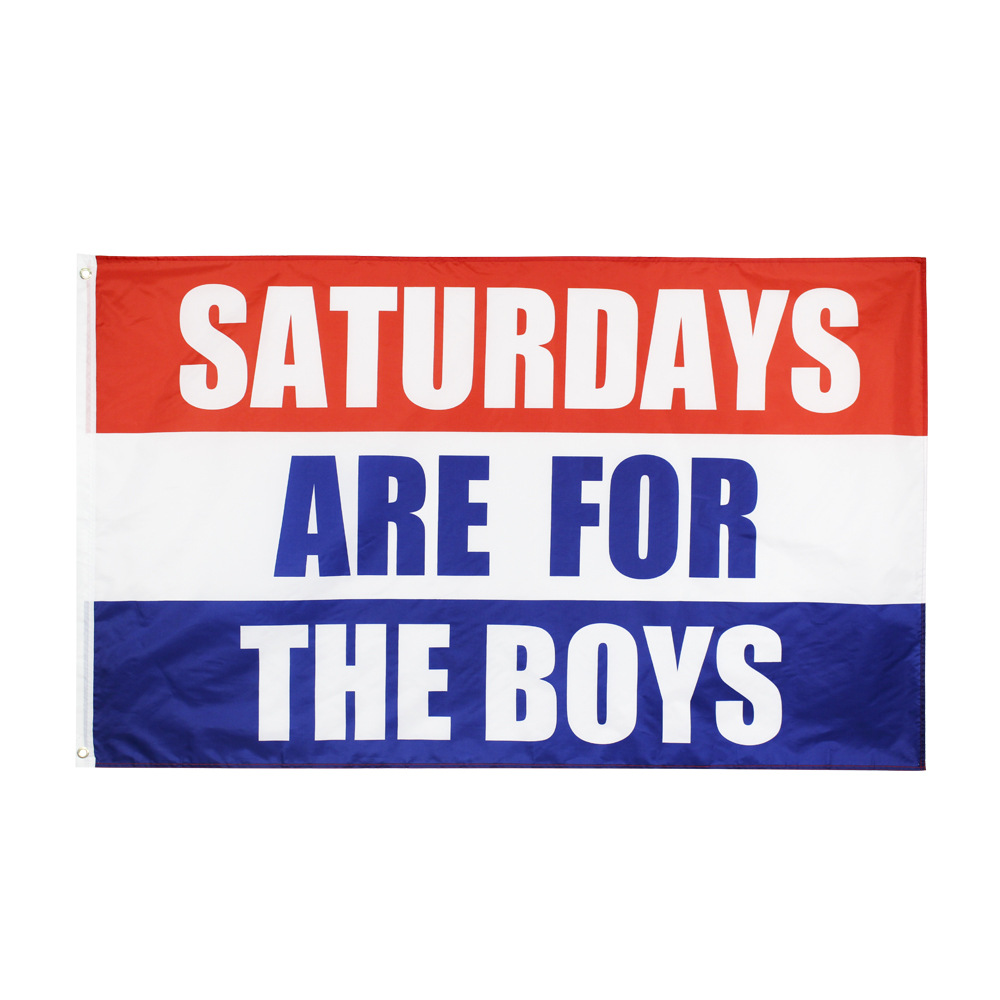 

90x150cm Saturdays are for the boys 100% polyester printed outdoor 3x5ft flag banners