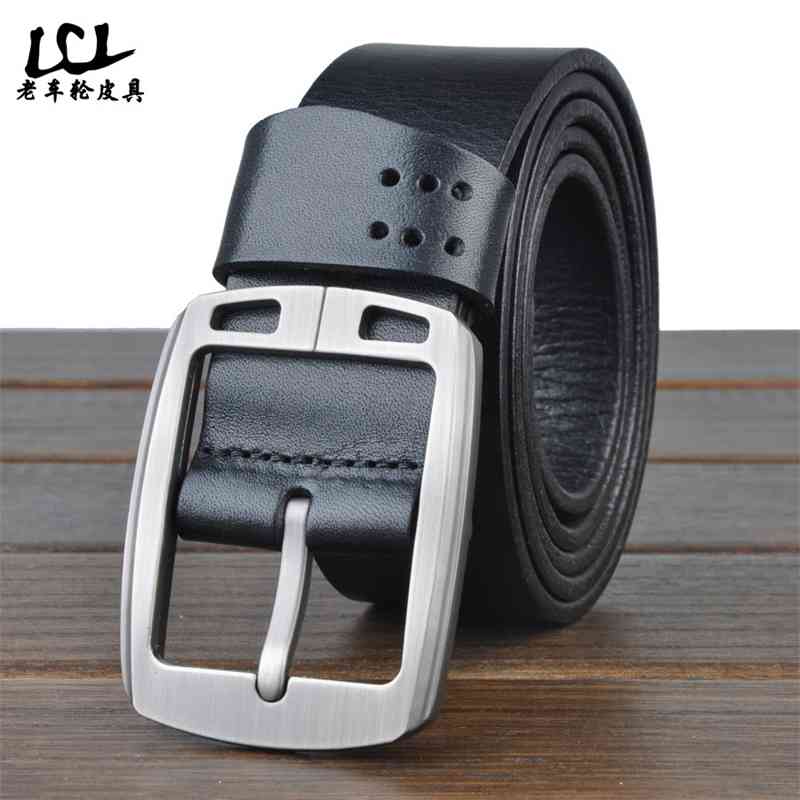 

Italian top casual sports car Japanese buckle leather belt men's, Black
