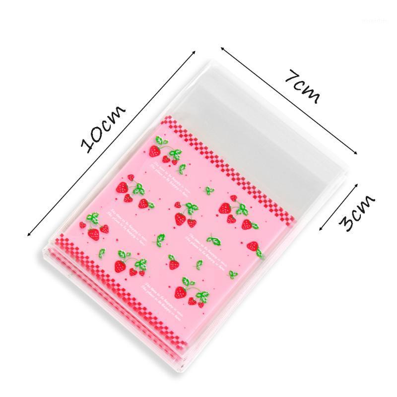 

Gift Wrap 100PCS Flower Cookies Biscuits Candy Bags Easter Birthday Party Wedding Self-adhesive Gifts Packaging Bag Wrapping Supplies