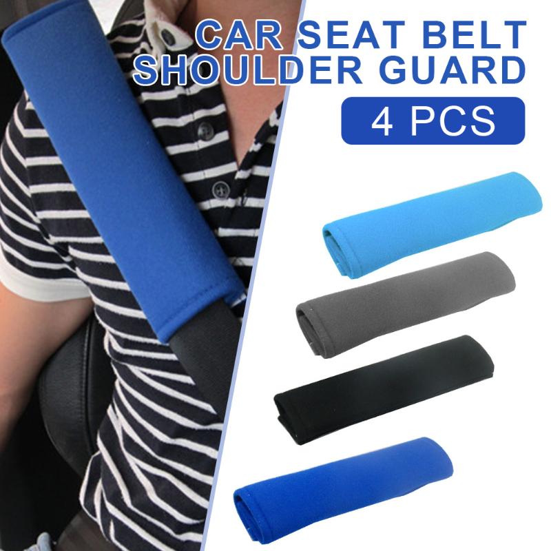 

Safety Belts & Accessories 4Pcs Car Seat Belt Cover Shoulder Strap Soft Plush Pad Protector Universal Adjustable Interior