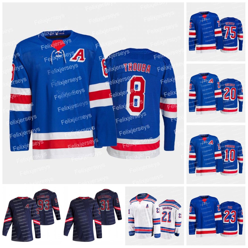 

Artemi Panarin Jersey Igor Shesterkin Mika Zibanejad Adam Fox Chris Kreider Ryan Strome Jacob Trouba Kaapo Kakko Alexis Lafreniere Lindgren Ryan Reaves, Brown