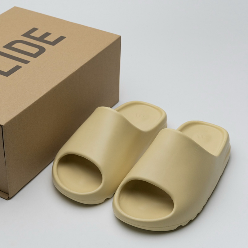 

BMens Rubber slides Slipper West sandals foam Flip Flops Desert Sand Bone Resin Graffiti Earth Brown Unisex 18 color with box