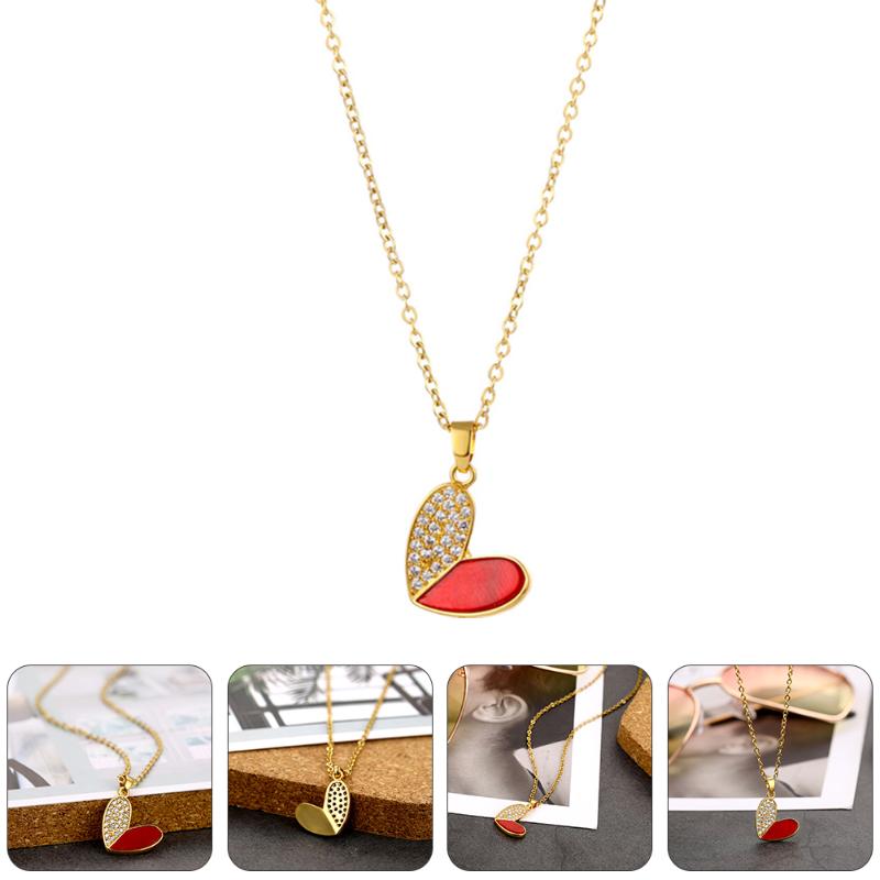 

Pendant Necklaces Delicate Clavicle Chain Heart Necklace Love Neck
