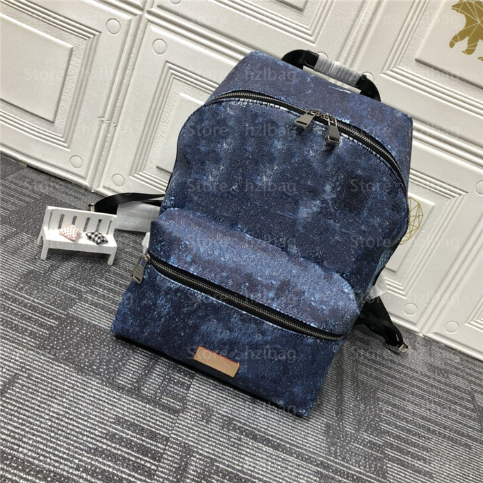 

Discovery backpack N50060 Duffle Bag Ocean Blue denim practical everyday bag versatility Designer Backpack, Color 1