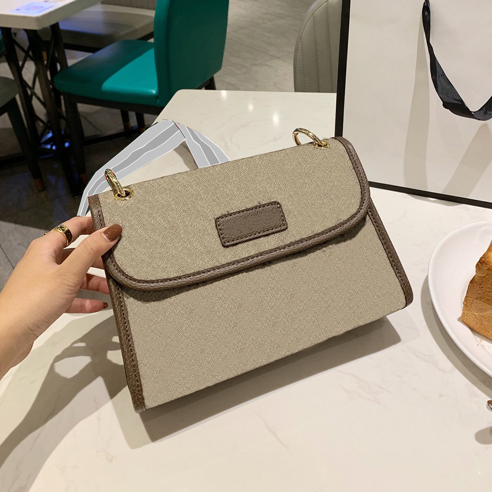 

Classic Vintage Crossbody Bag With Stripe Shoulder Strap For Women Shoulder Bag Fashion Casual Bolsa Feminina Luxury Designer Bag PVC