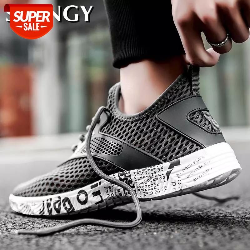 

2020Summer Men's Sneakers Shoes Casual Shoes Breathable Running Fashion Sports Wading Beach For Men Breathable Plus Size #Ja4s