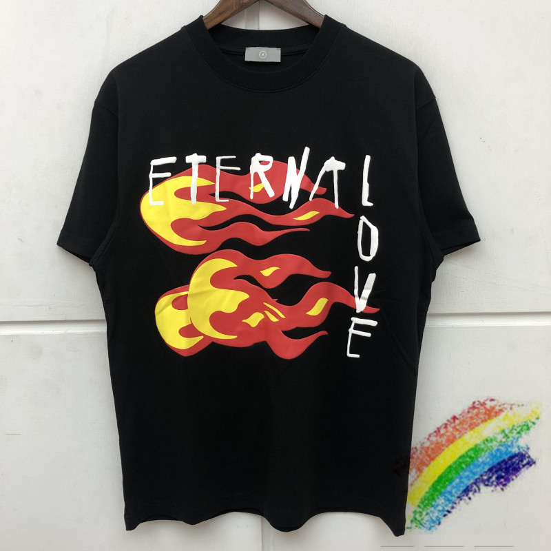 

White Black Tee T-shirt Men Women Best Quality letter foam printing T-shirts Tops Tee