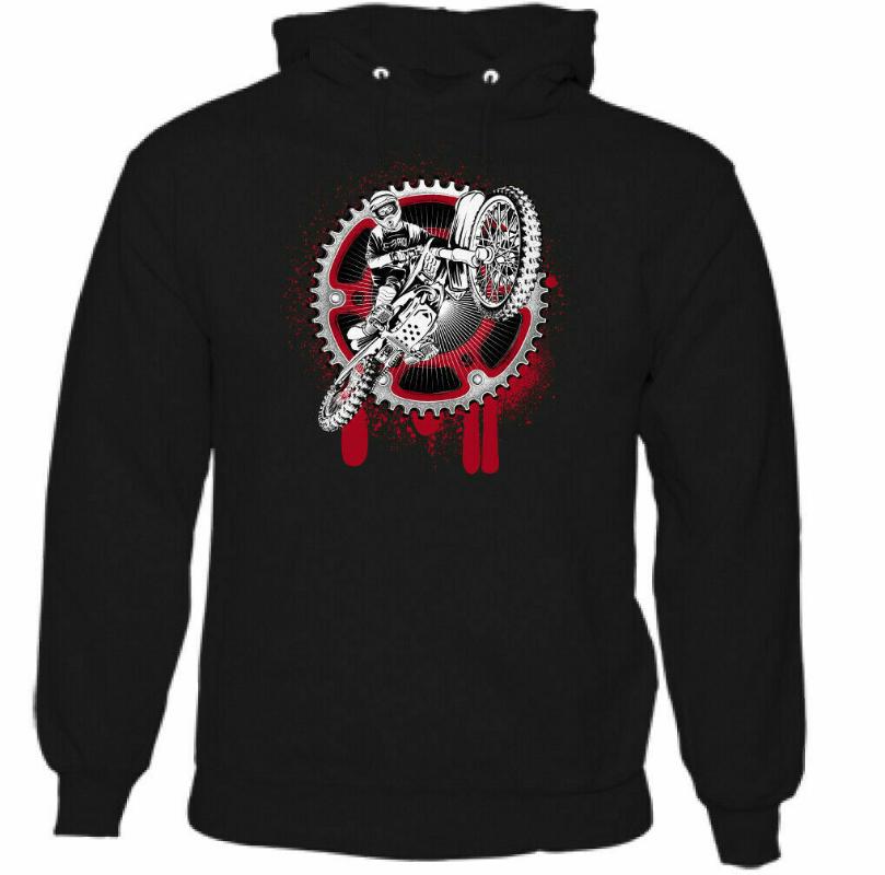 

Men's Hoodies & Sweatshirts Motocross Gear Mens Funny Motorbike Hoodie Dirt Bike MotoX Motorcycle Harajuku Streetwear Women Men, Black