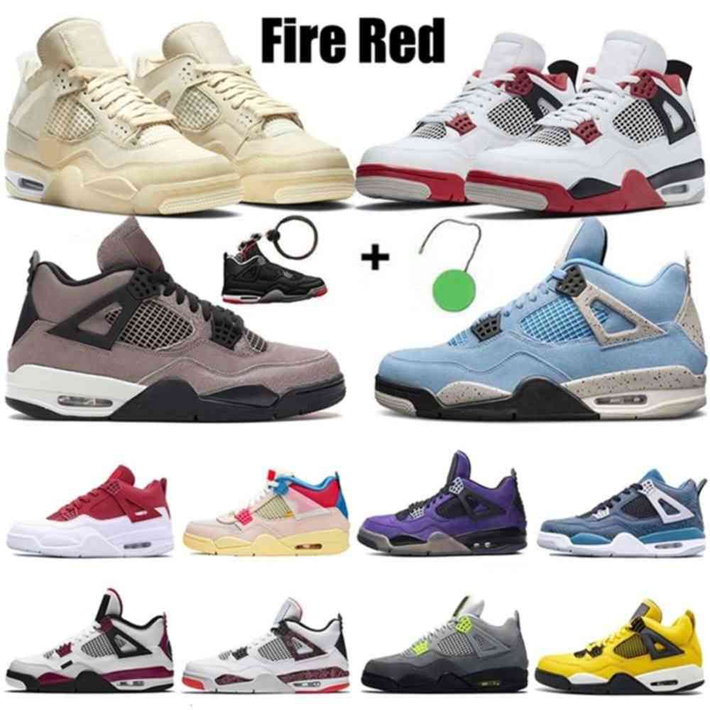 

Wholesale Basketball Shoes Jorden Sail 4 Mens Womens With Key Sneakers Jumpman 4s Cactus Jack 2021 University Blue Black Cat Wom lesvago, C7 university blue 36-47