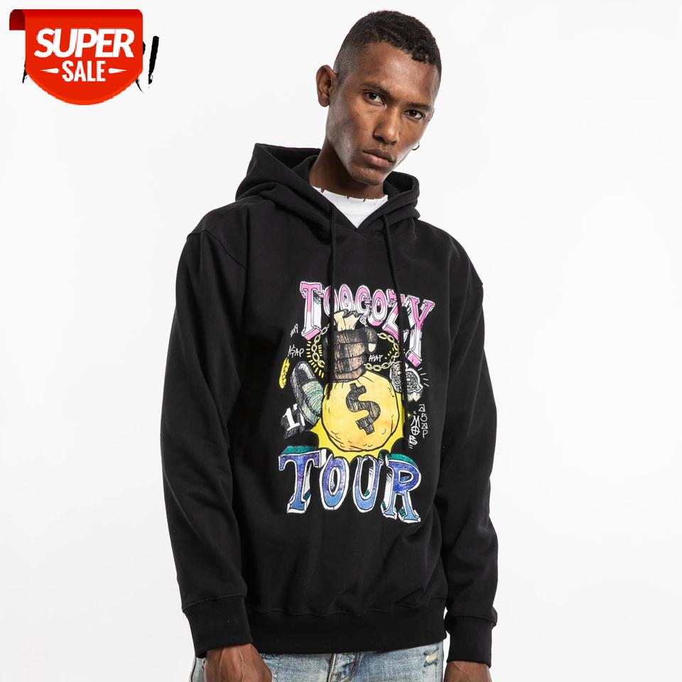 

NAGRI Asap Rocky Tour Printed Fleece Pullover Hoodies Men Hip Hop Graffiti Print Harajuku Male Top Hooded Streetwear Sweatshirts #lx7Z, Black