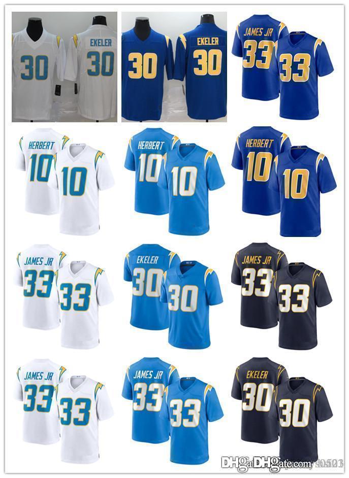 

Men youth Los women Angeles Chargers 33 Derwin James 10 Justin Herbert 30 Austin Ekeler Football Jerseys, Black;red