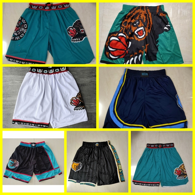

Tee Just Don Men Memphis\rGrizzliesnba\rBasketball Shorts 1995-96 Shorts Jr Morant Bibby Authentic Stitched Retro Pants Classic, As