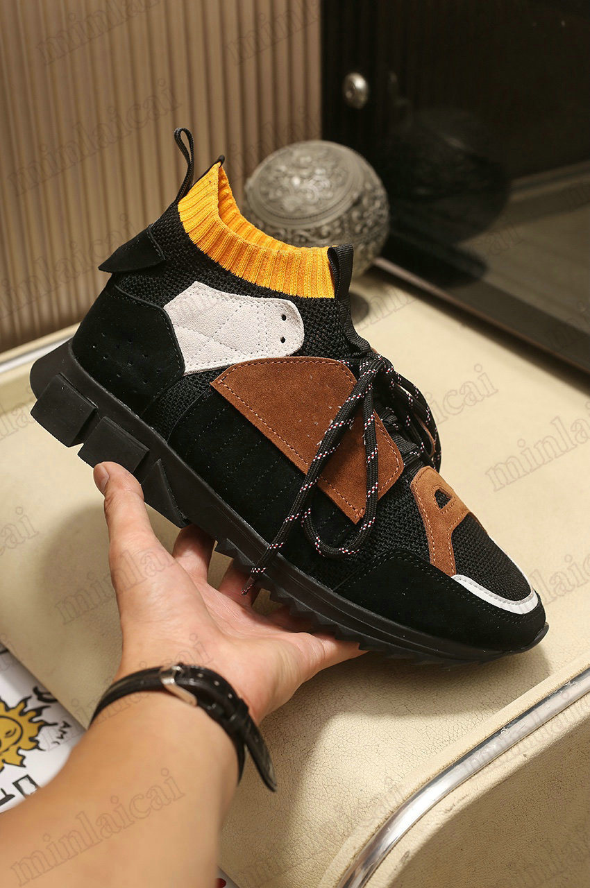 

21SS MULTICOLOR D.N.A Sorrento Slusso DNA Shoes High-Top Trekking Boots Technical Fabric Luxurys Designer Neoprene Mens Sneakers Trainer Run, Black