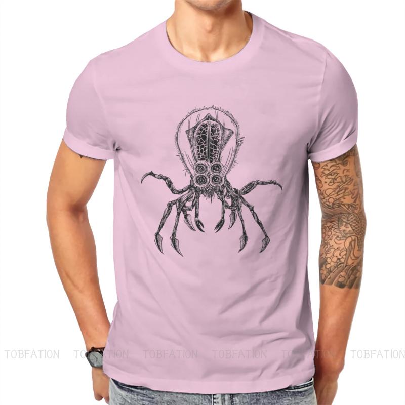 

High Quality Trendy Simple Men's T-Shirts Subnautica Video Game Crabsquid Basic Casual Tees Shirt Loose All-match Tops, Green