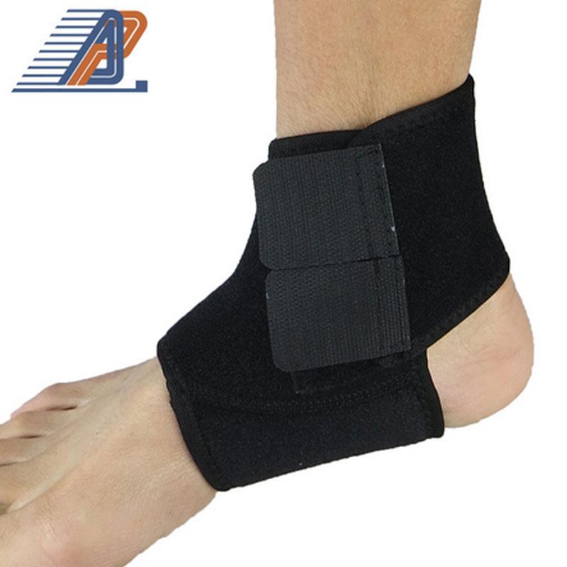 

Ankle Support 2 Pcs Adjustable Sports Elastic Brace Pad Foot Protection Football Basketball Safety, Black