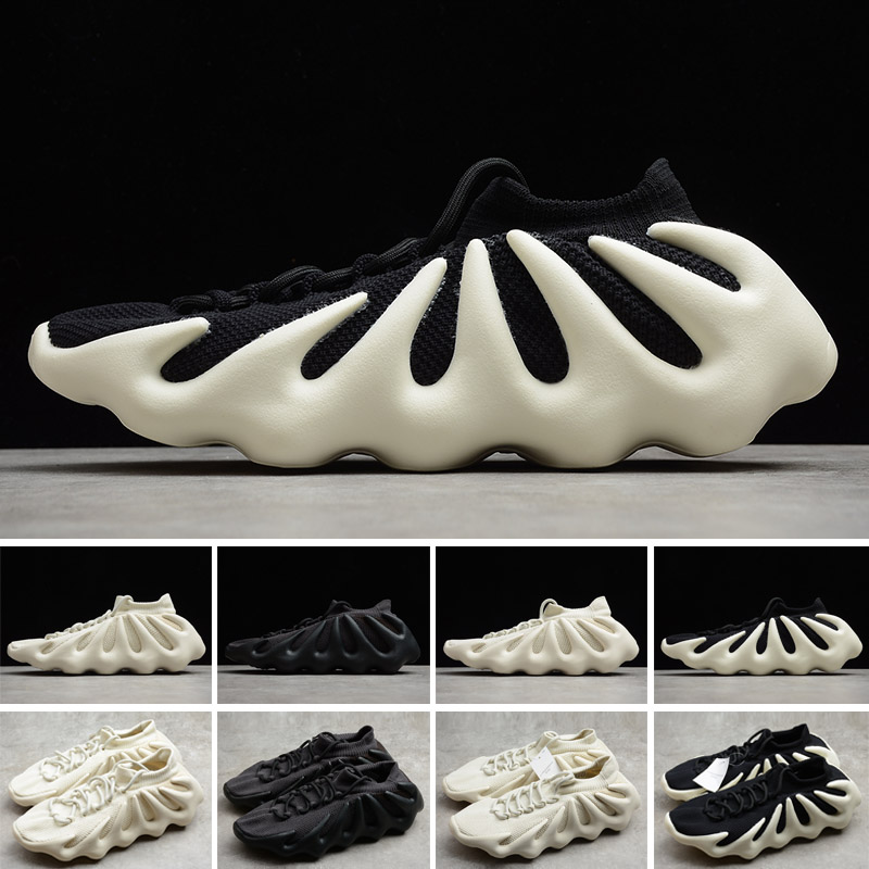 

2022 Authentic Cloud White Dark Slate Black Outdoor Shoes Men Women Cloud-Black Kanye West Sports Trainers Size 4-13, Color 3