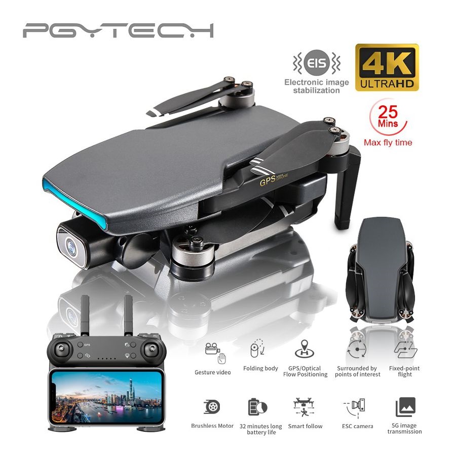 

SG108 GPS Drone with 5G Wifi FPV 4K HD Dual Camera Brushless Optical Flow RC Quadcopter Follow Me Mini Dron, Black