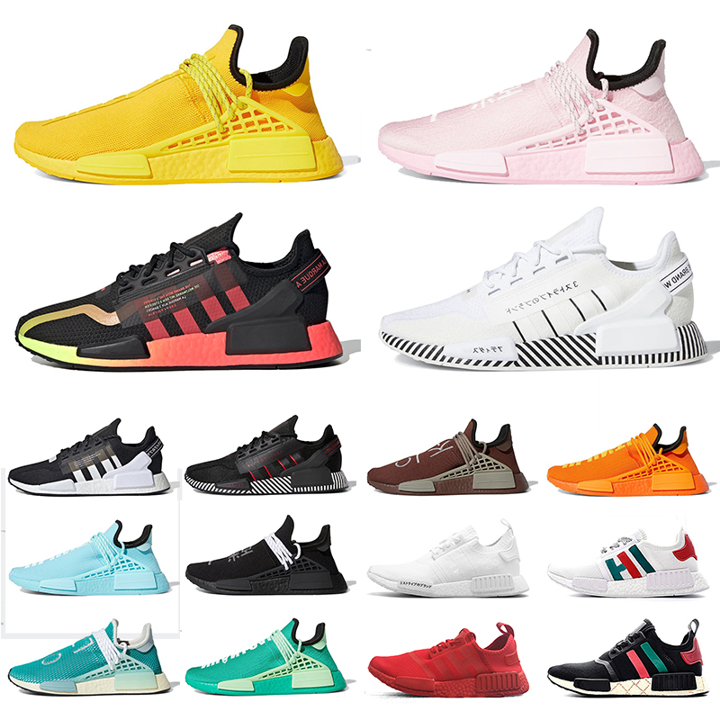 

Human Race Size EUR 47 Original NMD R1 V2 Sports Sneakers Men Women Pharrell Williams Hu Trail Running Shoes Human Races Mens Trainers, Black