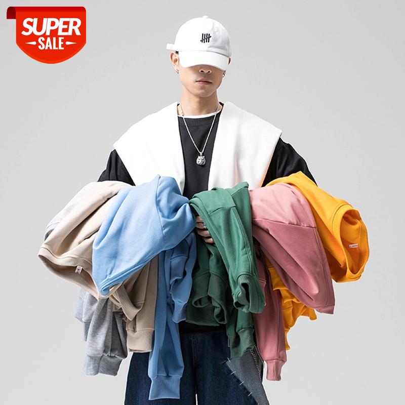 

NEW Arrival Western Style High Street Casual Solid Color O-Neck Men's Sweatshirts Fashionable Multi-Color Selection Long-Sleeve #SC0j, Black