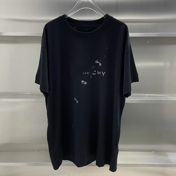 

21SS early spring cotton Short sleeve Tee Men Women Luxury Fashion Chain print T-Shirts Summer Breathable tshirt, White;black
