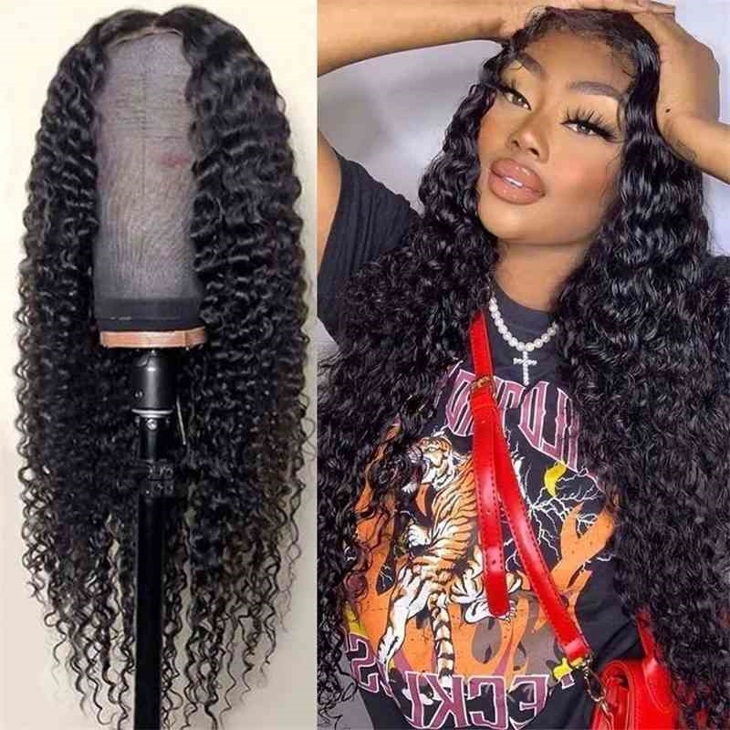 

split medium Wig small black corn perm long curl chemical fiber wrapped wig set2