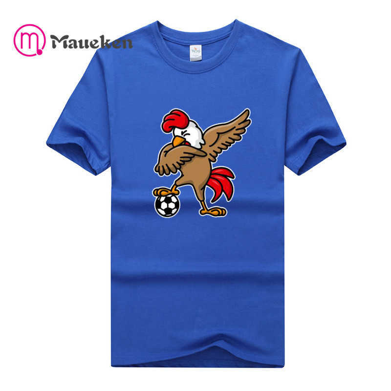 

2021 Dabbing dab on cock coq gaulois France soccer t shirt man t-shirts nation team tops tees cotton le Coq Gaulois FRA Flag H0913