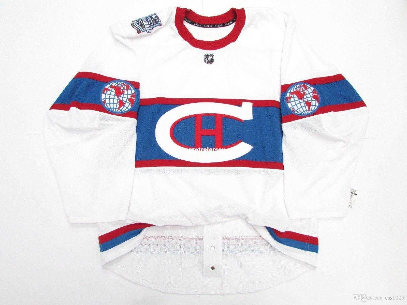 

Cheap custom MONTREAL CANADIENS 2016 WINTER CLASSIC TEAM ISSUE JERSEY stitch add any number any name Mens Hockey Jersey XS-6XL, White