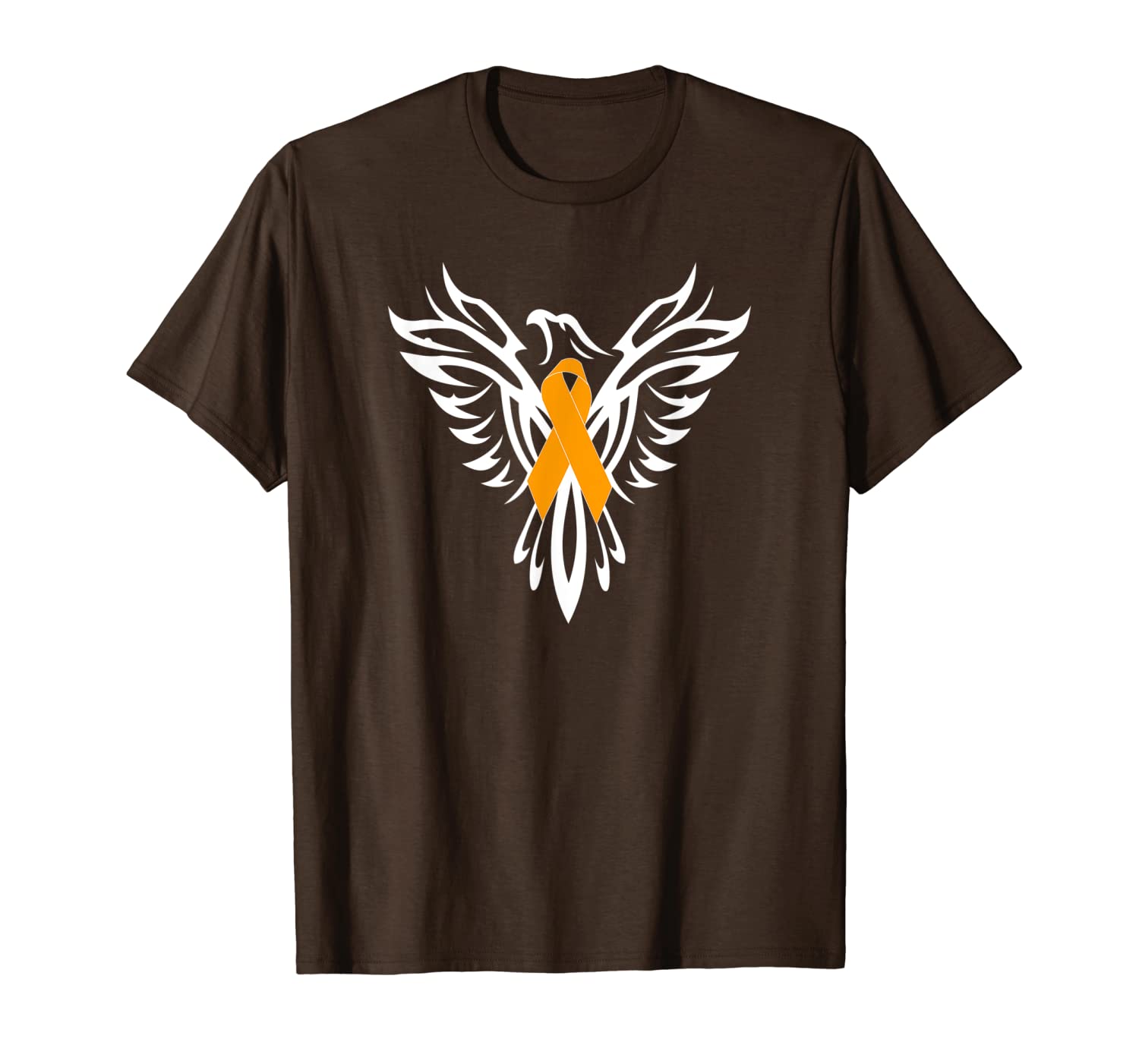 

multiple sclerosis awareness t shirt orange ribbon phoenix, White;black