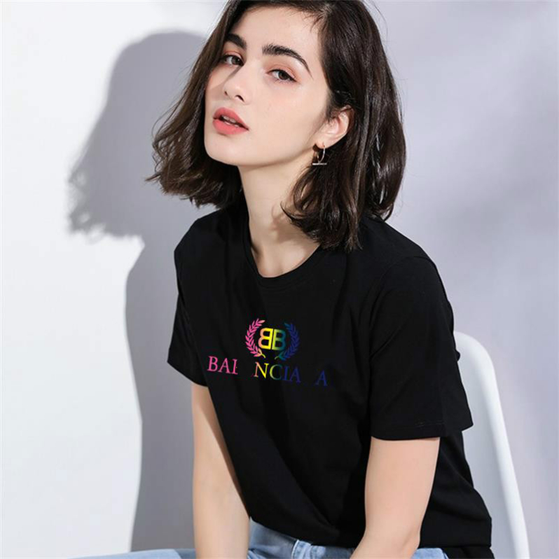 

balanciaga New Women's VOGUE Printing T shirt Harajuku Trend Style O-Neck T-Shirt Summer Short Sleeve Casual Streetwear white Tshirt To
